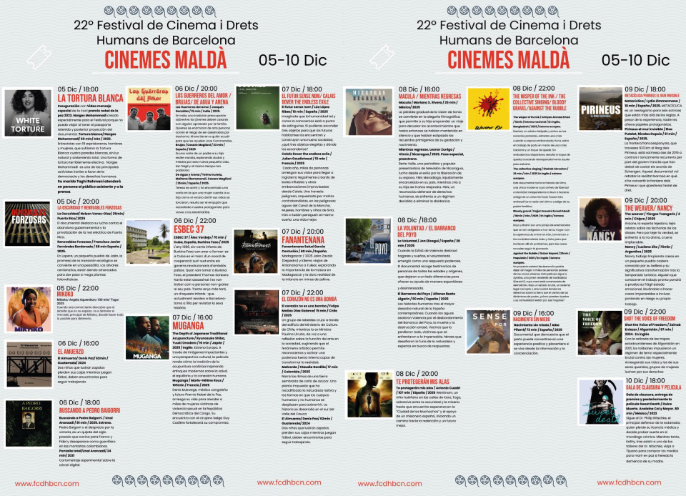 22 Festival Cinema Drets Humans Barcelona 01