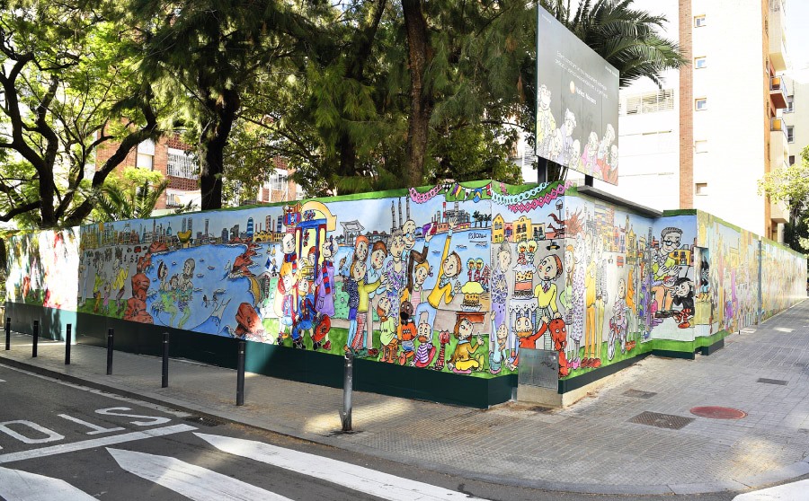 El Arte urbano y el muro de Pilarín Bayés