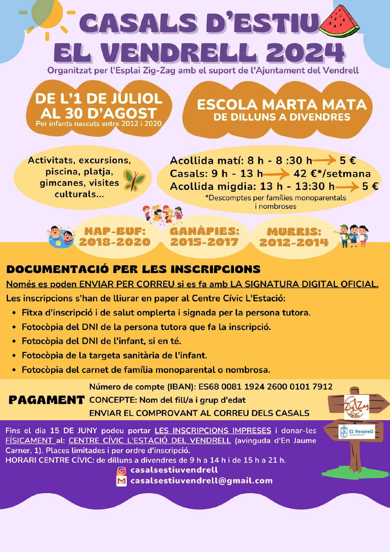 Casals d'Estiu 2024 El Vendrell