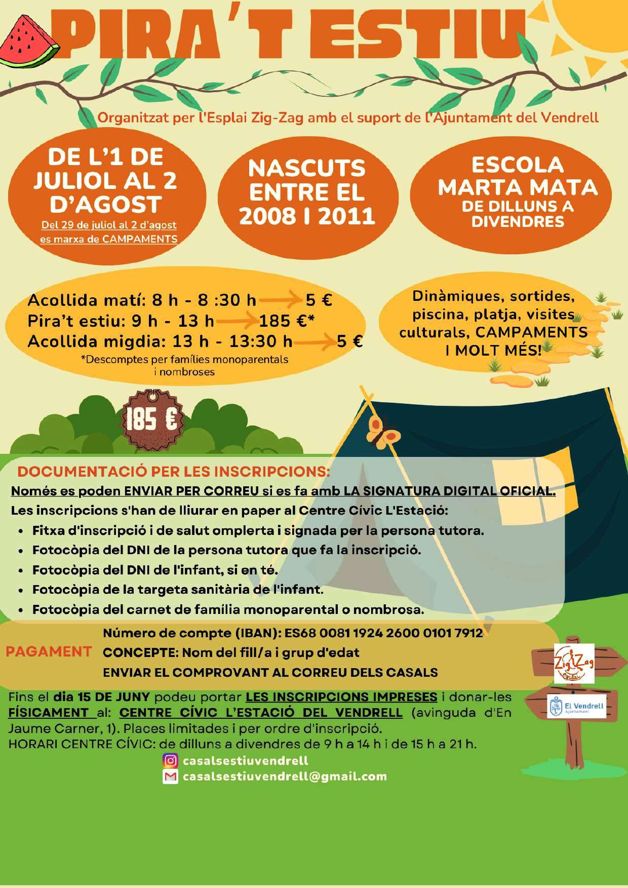 Casals d'Estiu 2024 El Vendrell