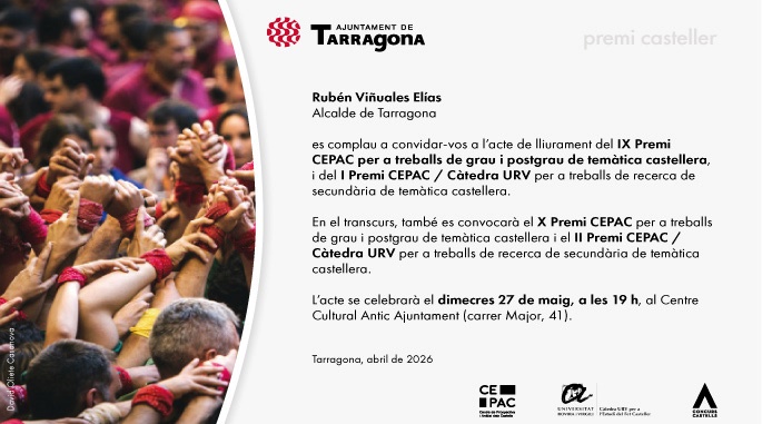 Castells i el lliurament IX Premi CEPAC
