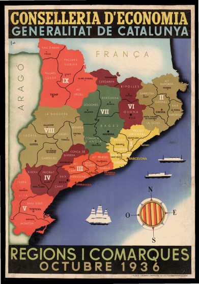 Catalunya i la distribució territorial de 1936