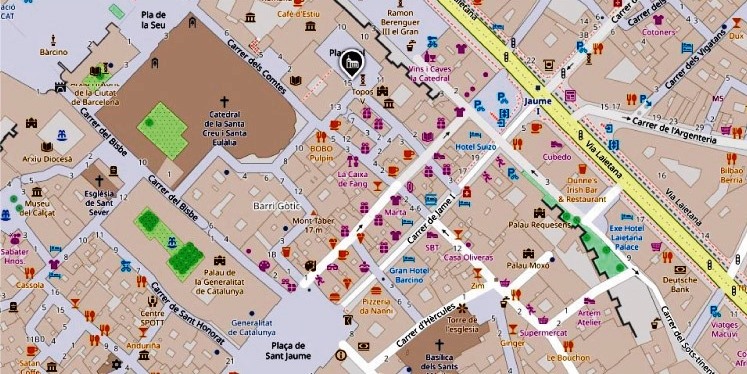 Capella real de Santa Àgata- situació a Barcelona