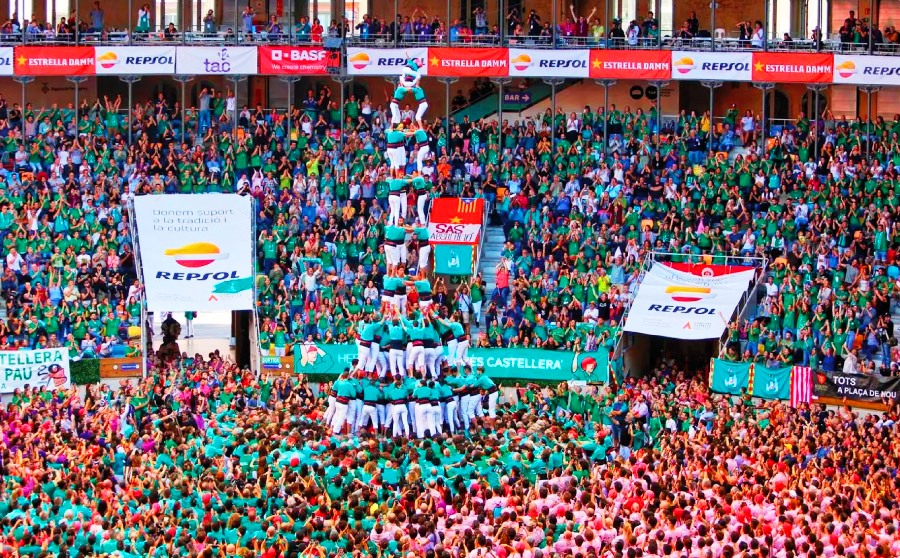 Els Castellers de Vilafranca guanyadors 2022
