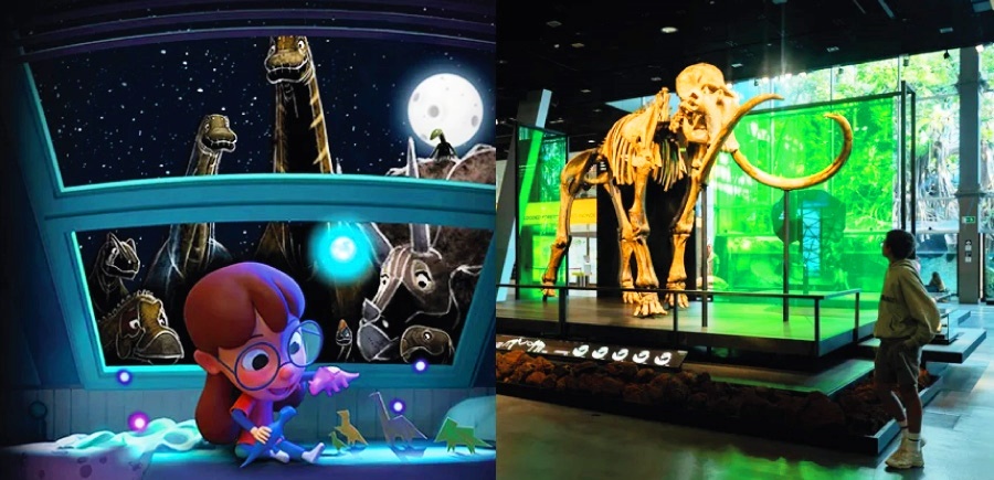 Els Mamuts esperen en el Museu de la Ciencia