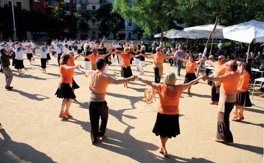 Aplec de sardanas en la Festa Major de Gracia