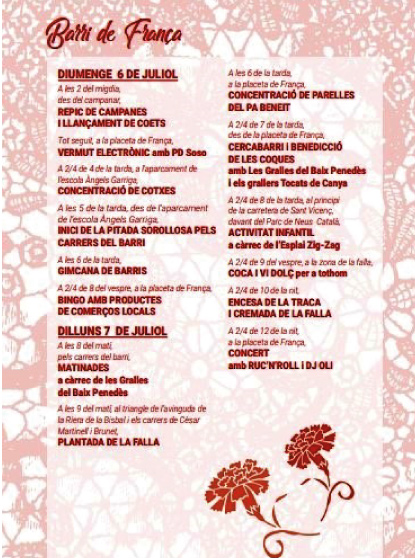 Fiestas del Pa Beneit 2025 - Barrio de França