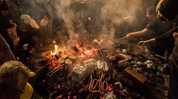 Foguerons Sant Antoni sa Pobla a Gracia - els sopars