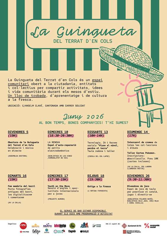 La Guingueta del Terrat h'en Cols programa juny