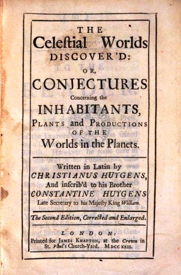 La vida extraterrestre en un libro de 1698