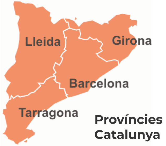 Les quatre províncies de Catalunya