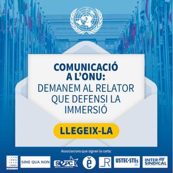 L'escola en català va a l'ONU 