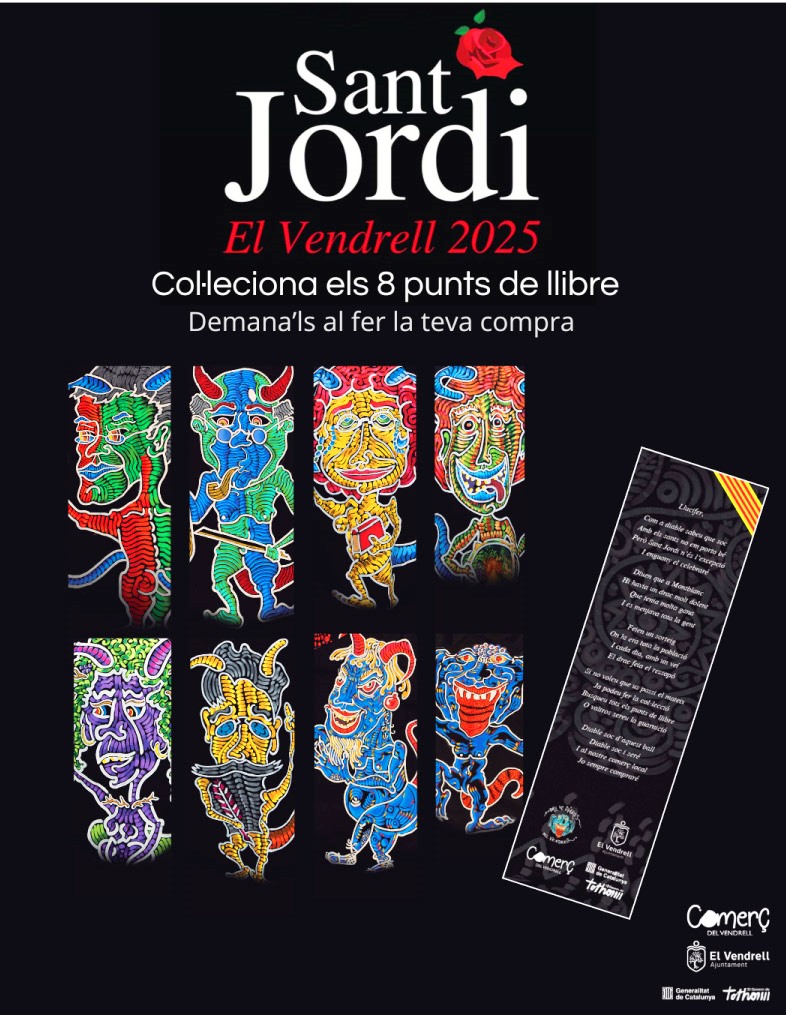Sant Jordi al Vendrell: Punts de llibre 2025