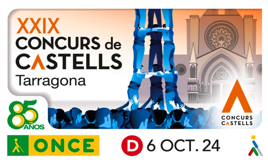 La ONCE presenta el cupón del XXIX Concurs de Castells