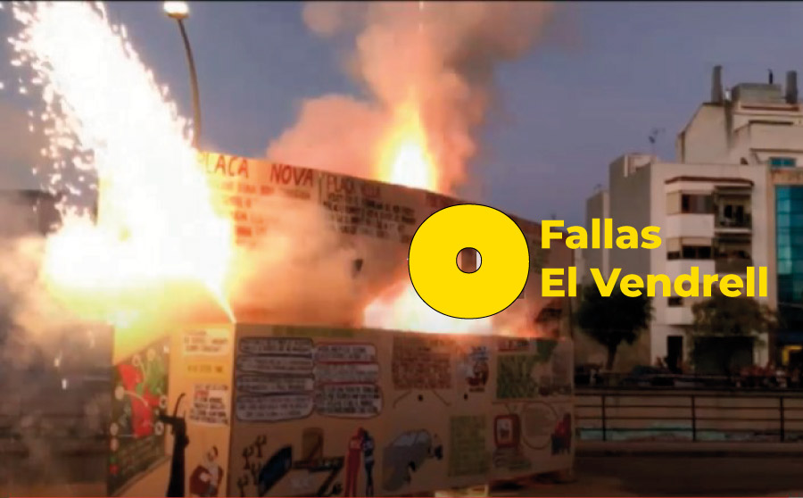 Fallas en les Festes del Pa Beneit a El Vendrell