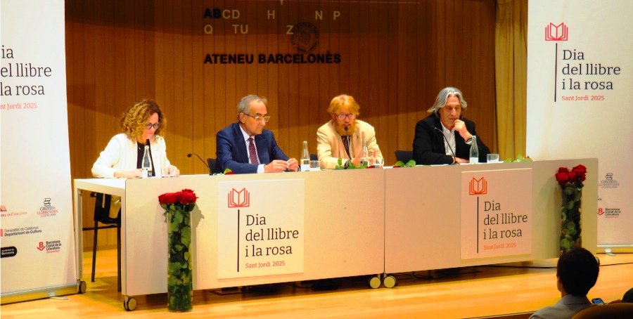 Sant Jordi 23 abril del 2025 mes llibres i roses