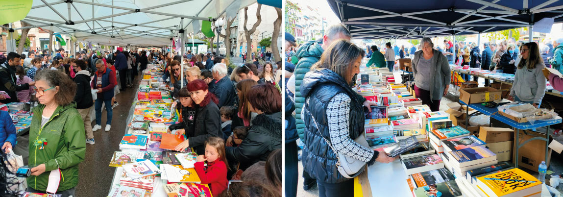 Una Diada amb milers de llibres i roses a tot Catalunya