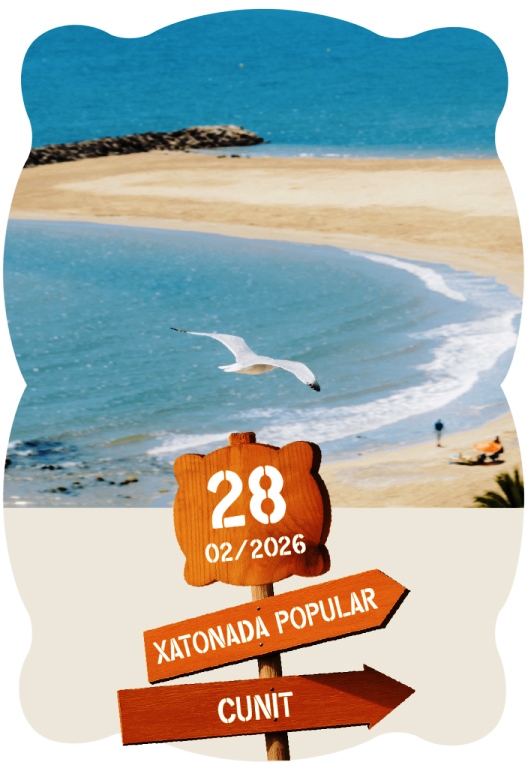 Xato arriba a Cunit el 28 febrer