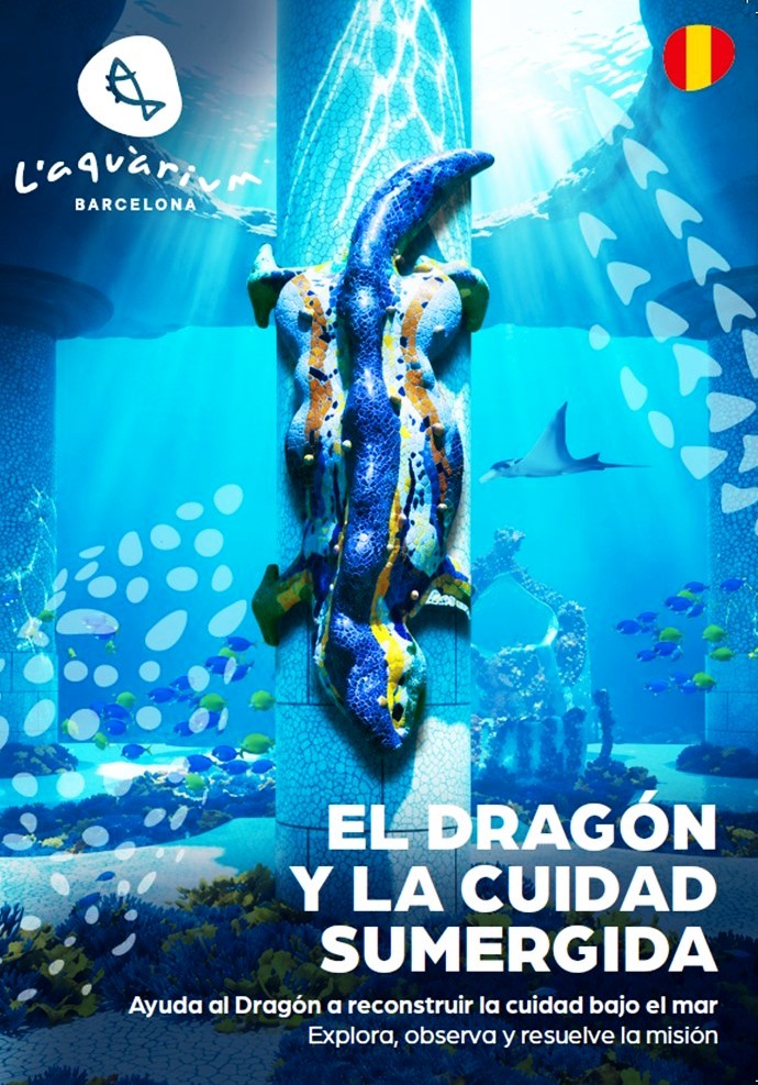 Dragon de Gaudi se submergei en ElAquàrium de Barcelona