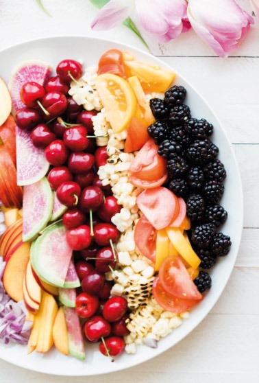comer sano con frutas