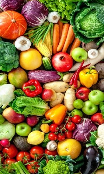 comer sano con verduras y hortalizas