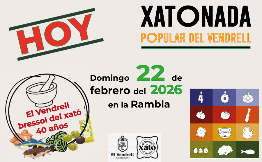 Hoy: Xatonada del Vendrell 2026