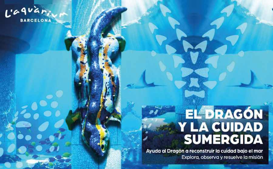 El dragón de Gaudí se sumerge en L’Aquàrium de Barcelona